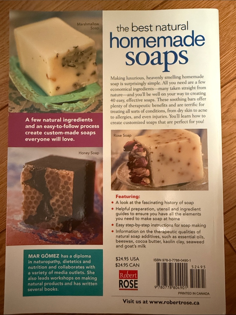 The Best Natural Homemade Soaps by Mar Gómez - Yellow Soap Cover - Picture 2 of 3